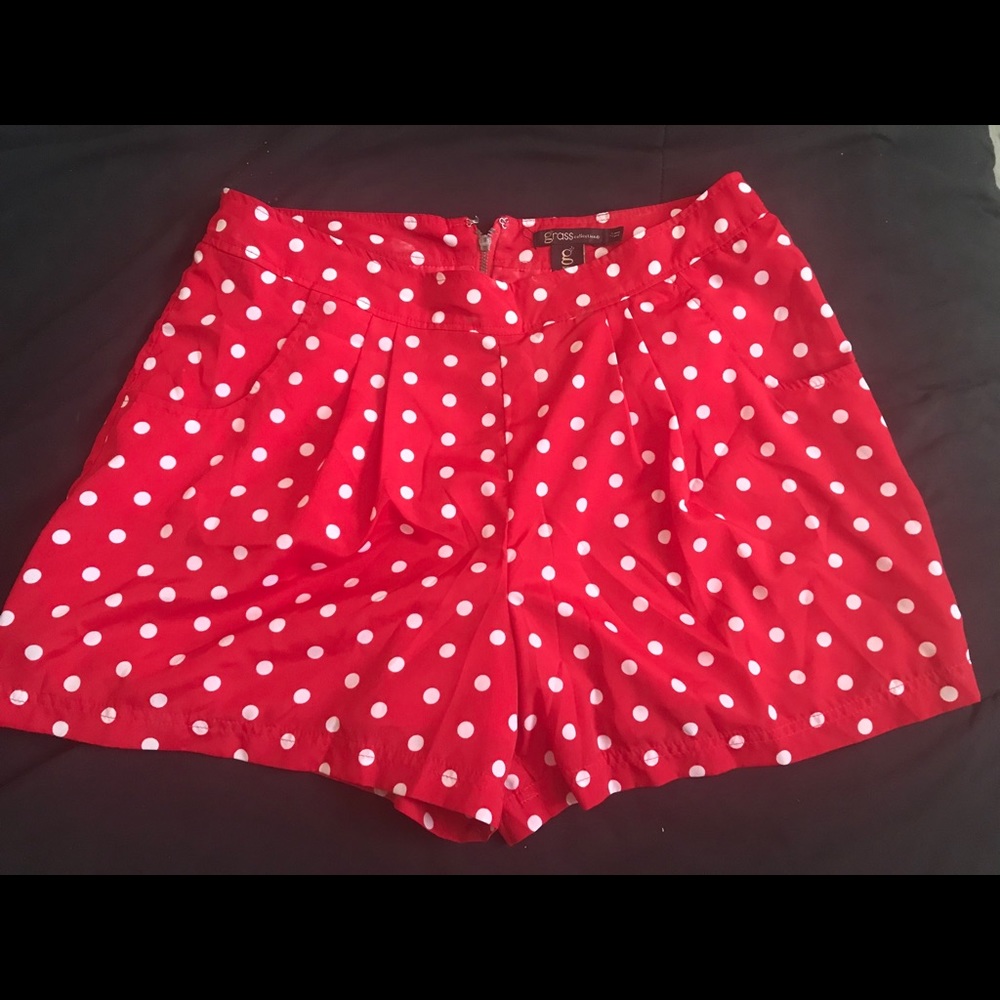 Red Polka Dot Shorts